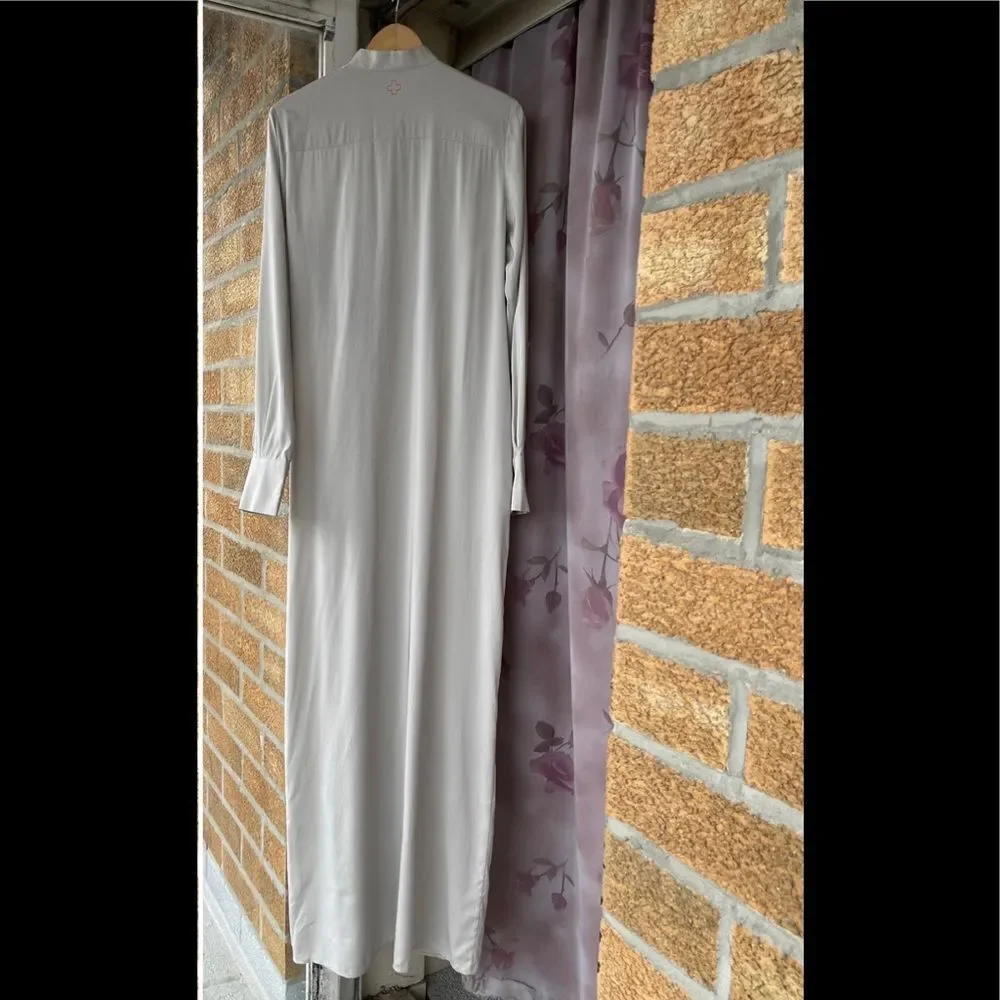 A.F.VANDEVORST SILK BUTTON DOWN MAXI DRESS 38 - Picture 9 of 9